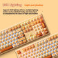 PBT Sublimation Three-mode Bluetooth Wireless Small Steamed Bun Pen Office Keyboard